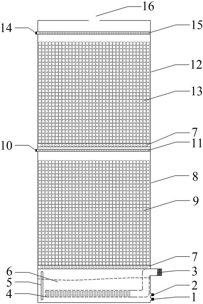 Two-phase biological deodorization method and two-phase biological deodorization device
