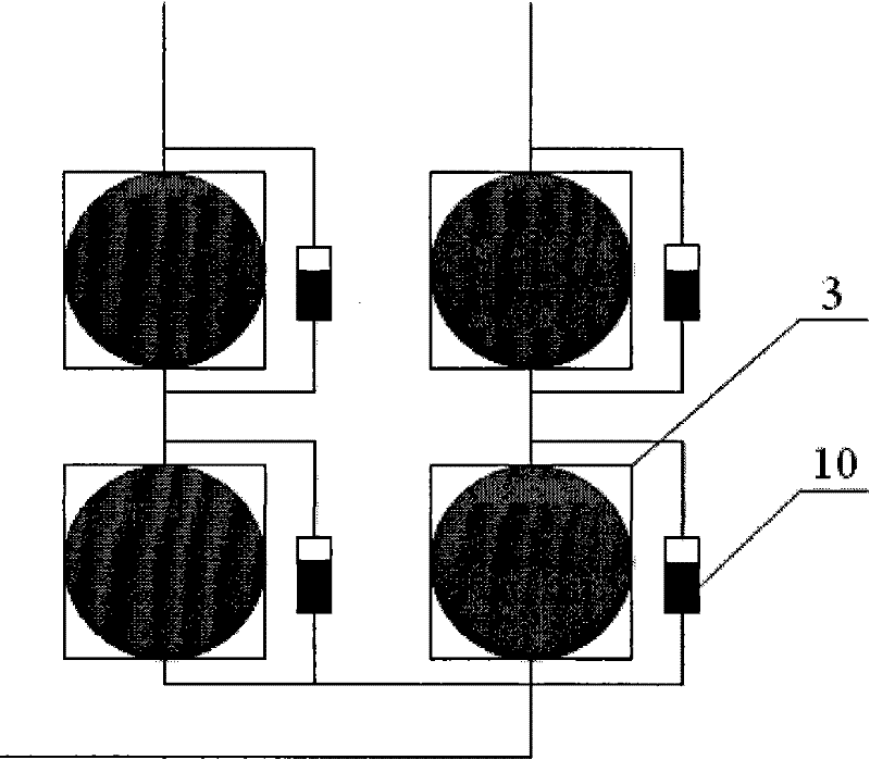 High-power compound-eye type concentrator solar cell module