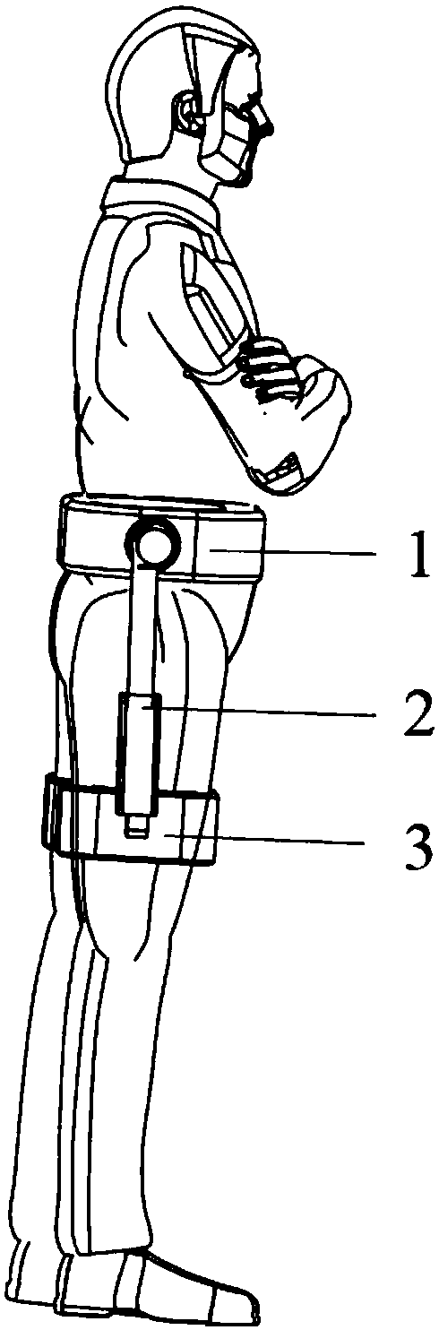 Wearable hip joint exoskeleton rehabilitation device
