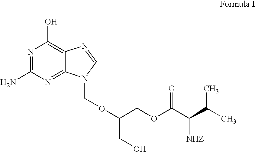 Preparation of ester of purine derivatives