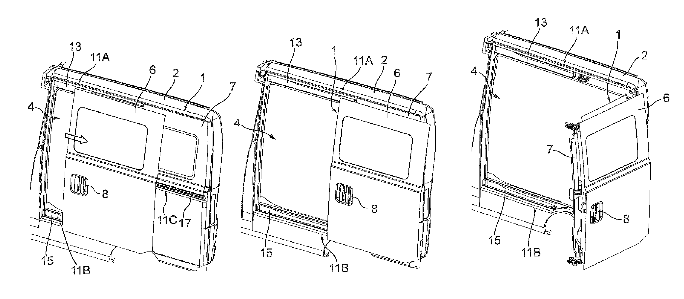 Vehicle door structure