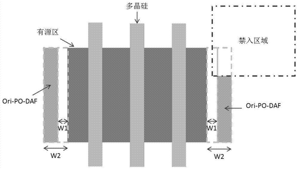 Drawing method for polycrystalline silicon layer device auxiliary graphs