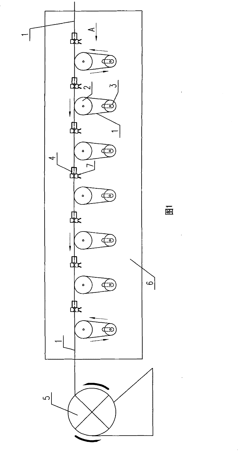 Tension linear drawing machine