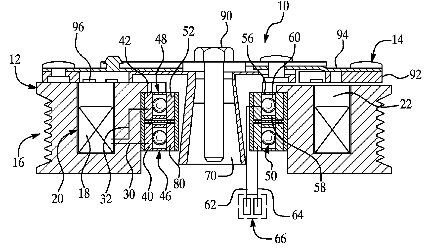 Electromagnetic Coupling Device Having Conducting Bearing And Lubricant