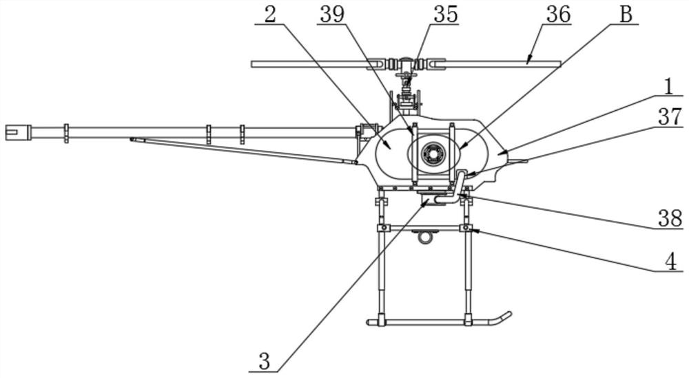Oil-driven model airplane unmanned helicopter with aerial refueling function