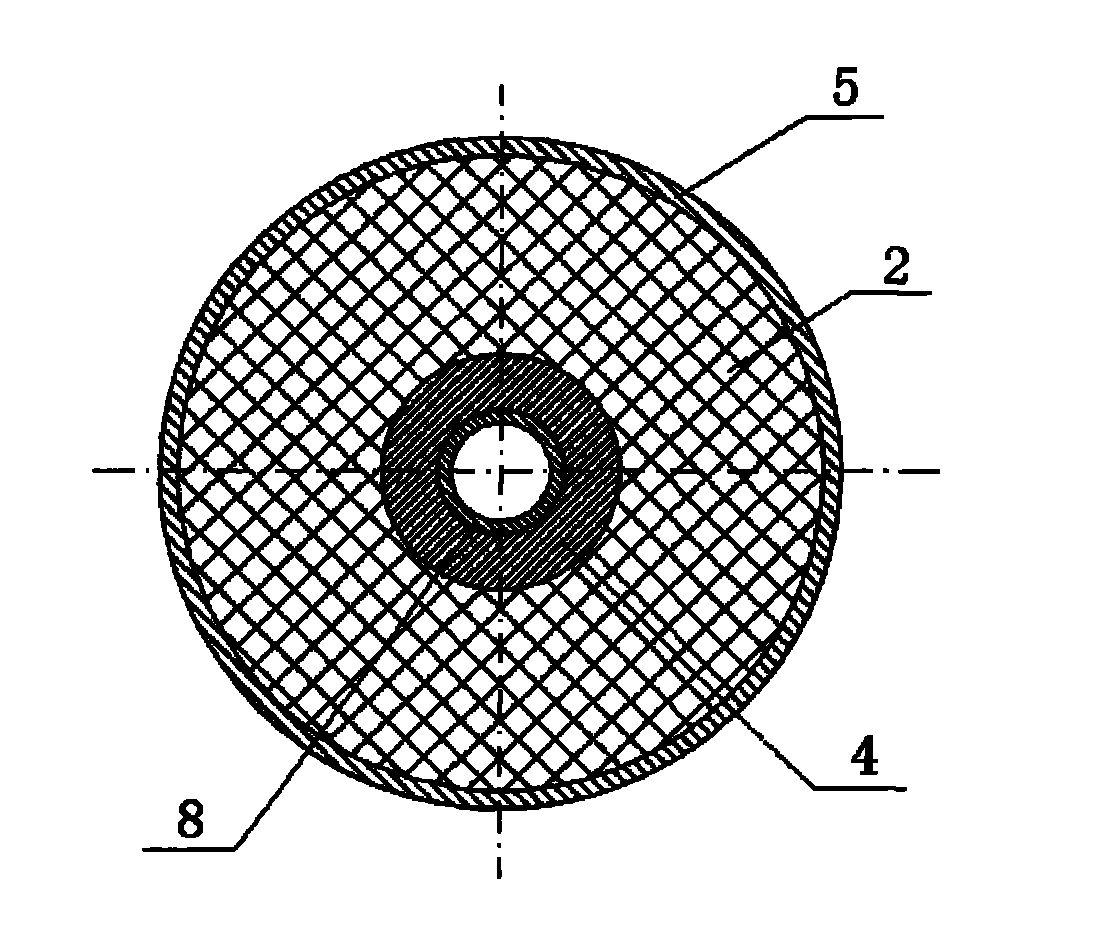 Barrel for radioactive substance container