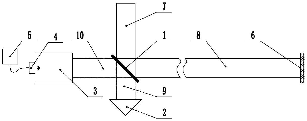 Front directly-correlated light beam pointing feedback device