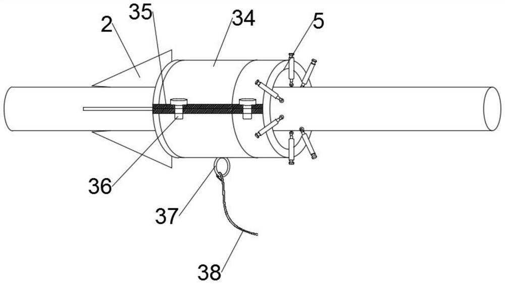 A charged foreign matter removal device