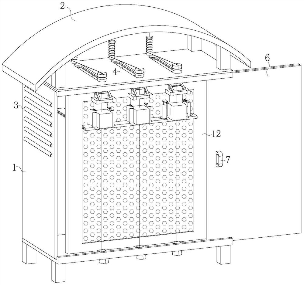 Efficient heat dissipation and cooling power distribution cabinet