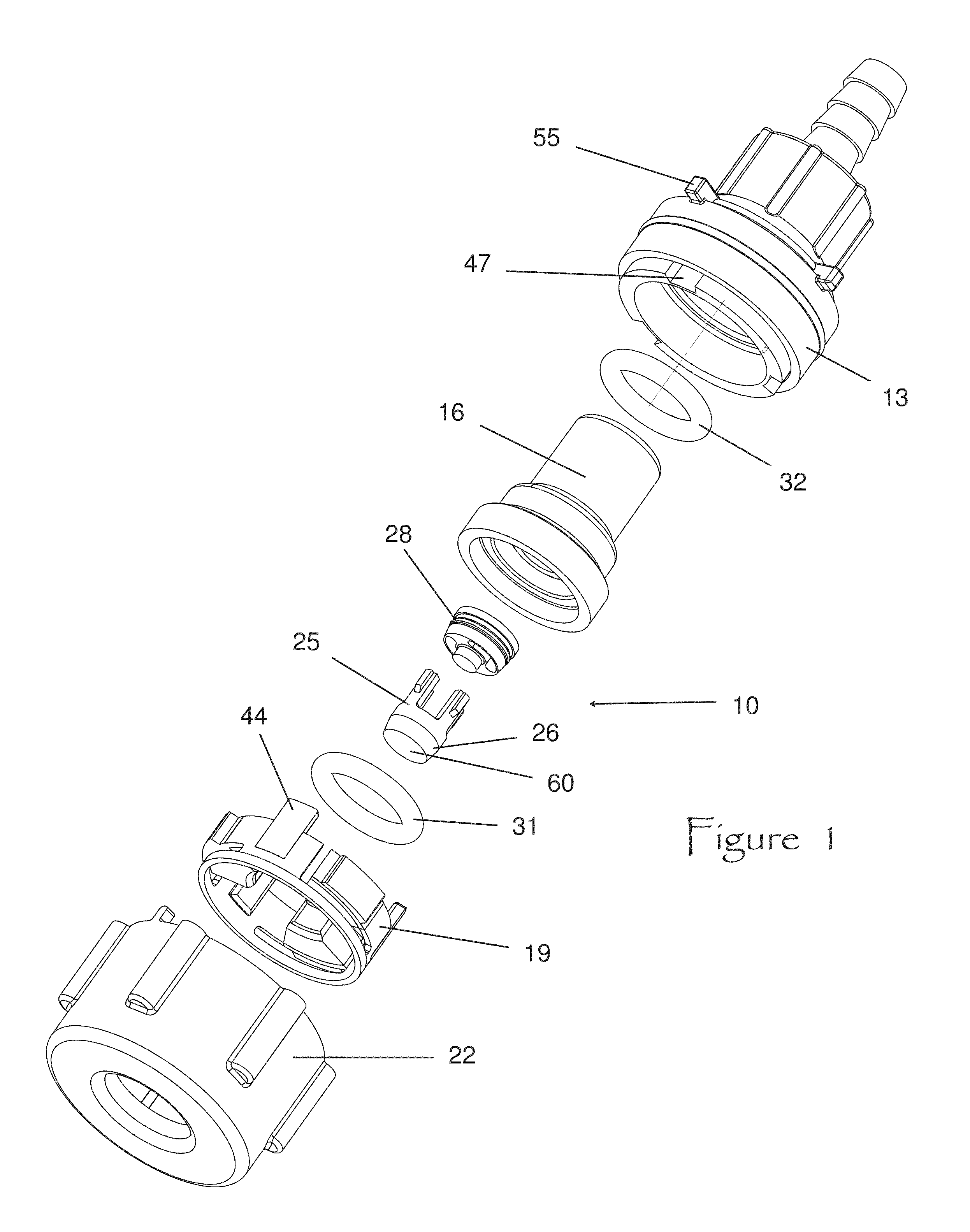 Securing mechanism for a coupling device