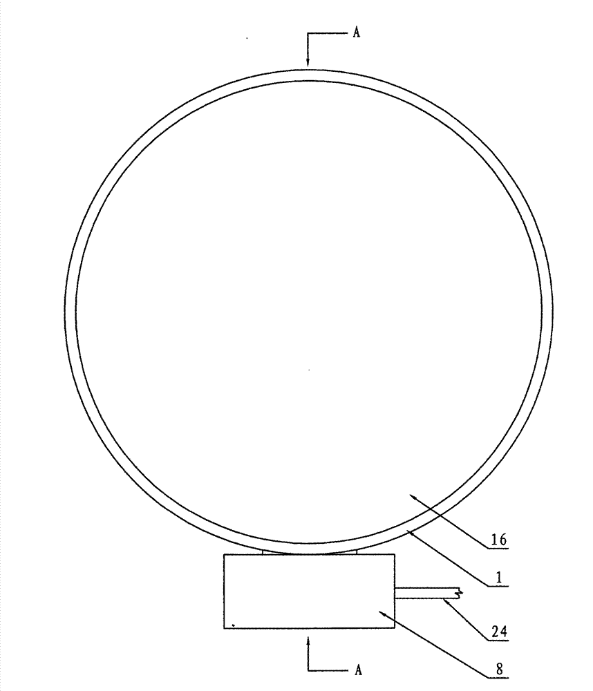 Round barrel type solar hot water warmer