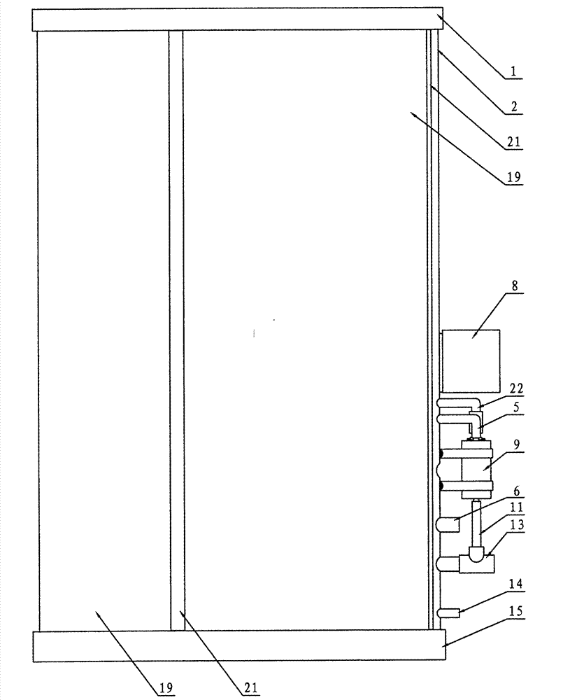 Round barrel type solar hot water warmer