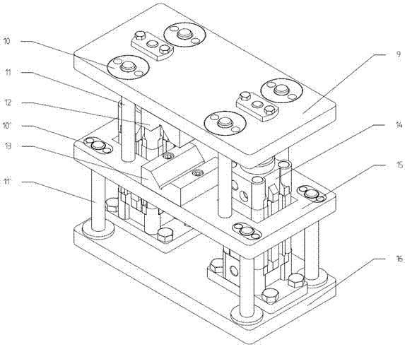 Flexible online measuring device for part diameter