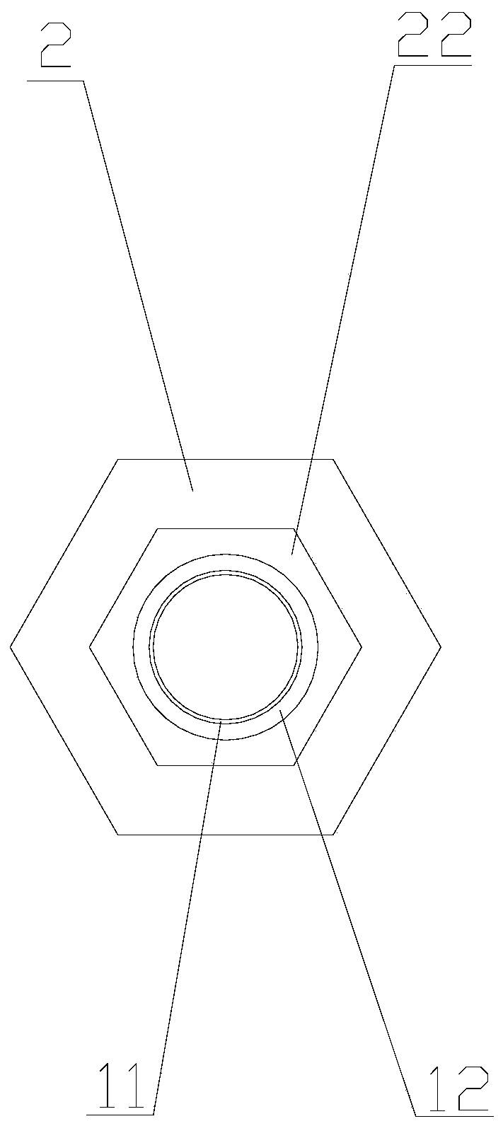 Non-detachable type round nut for mechanical equipment