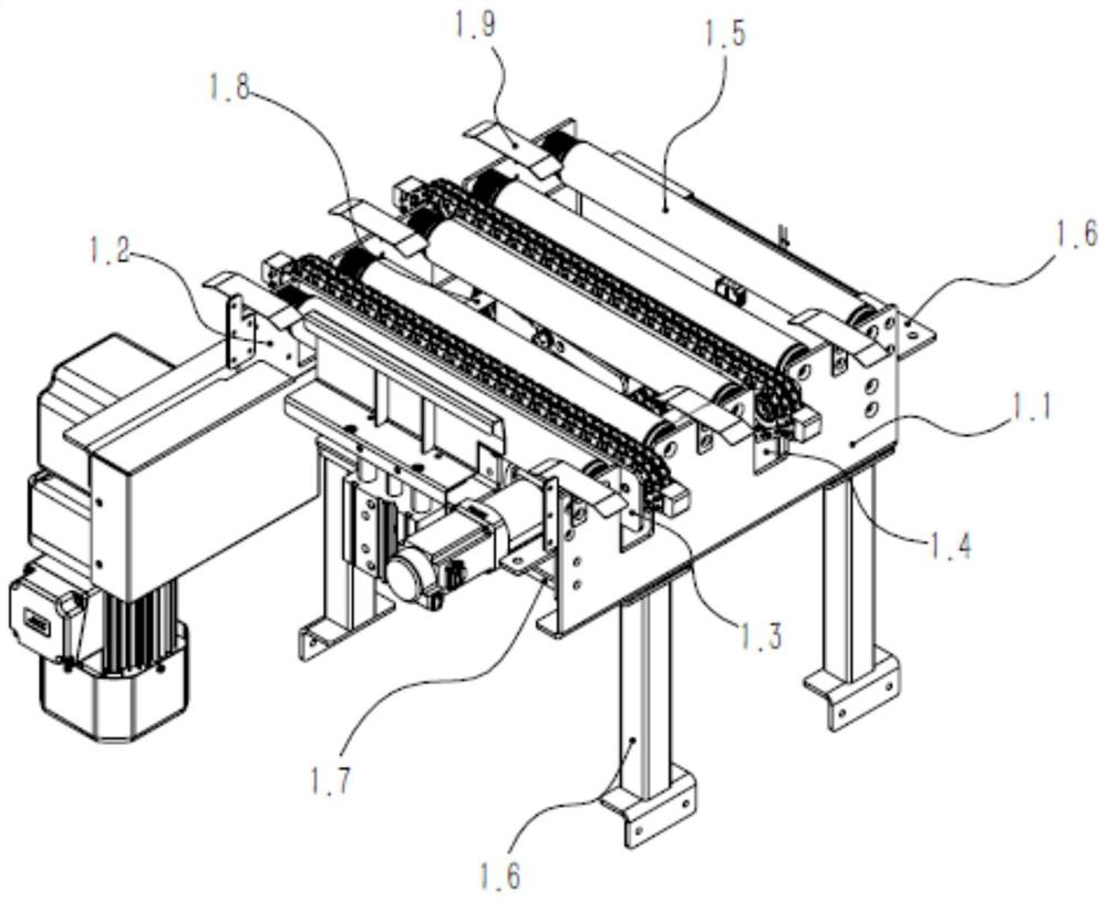 Transverse transferring mechanism and working method