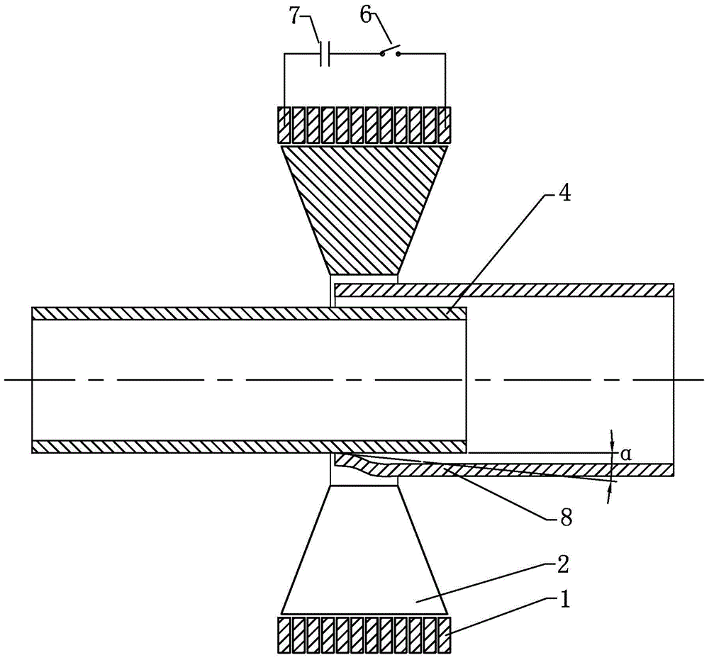 Connection method of dissimilar metal rings and metal pipe fitting assembly joints