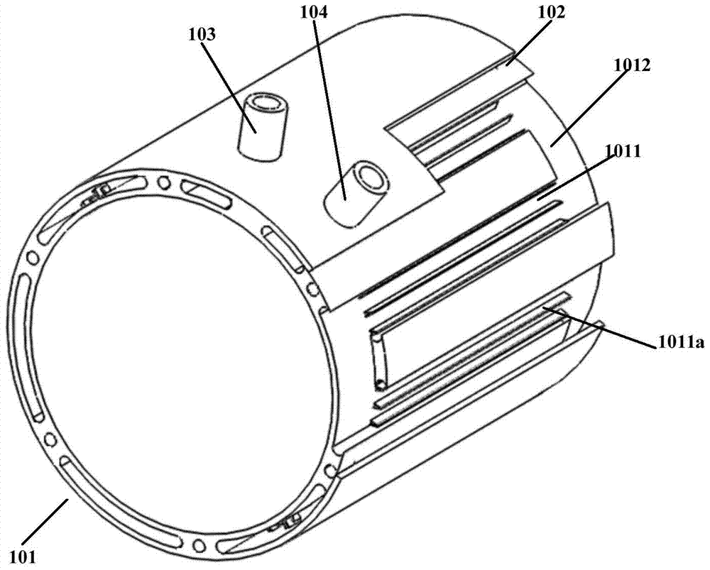 Drive motor liquid cooling device and drive motor
