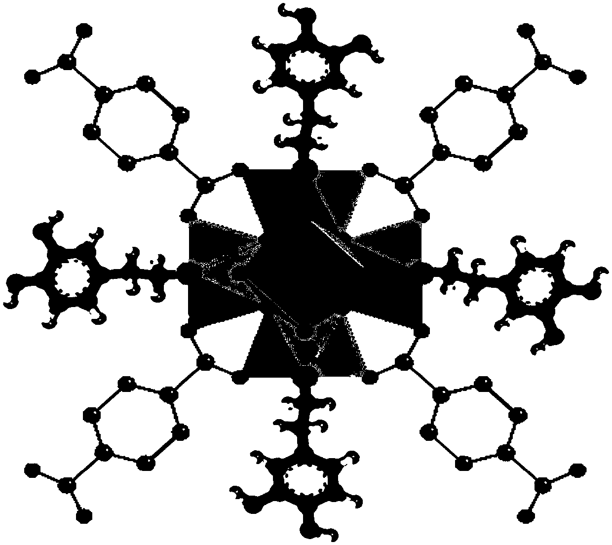 Hydrophobic zirconium-metal organic framework material and preparation method thereof