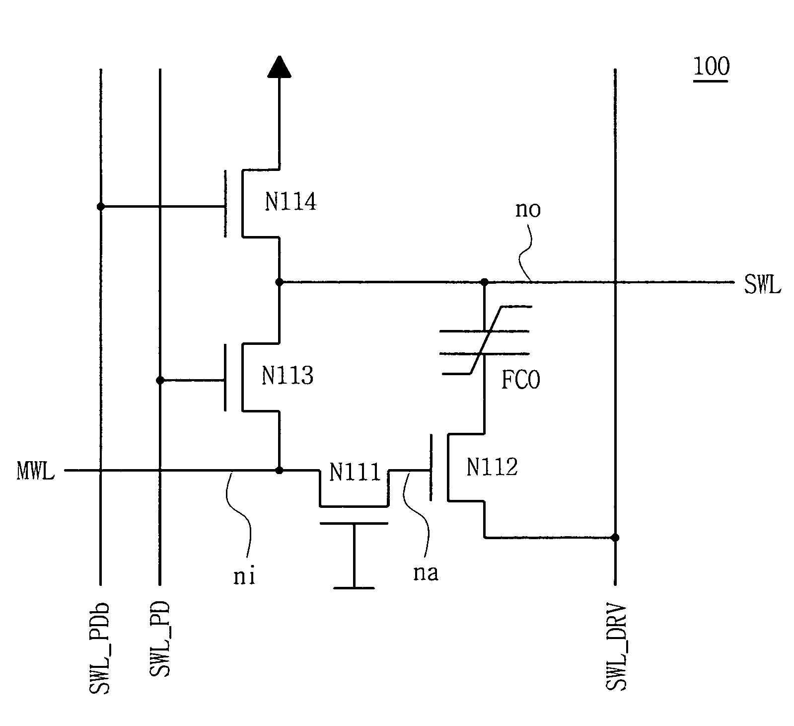 Word line driver circuits for use in semiconductor memory and driving method thereof