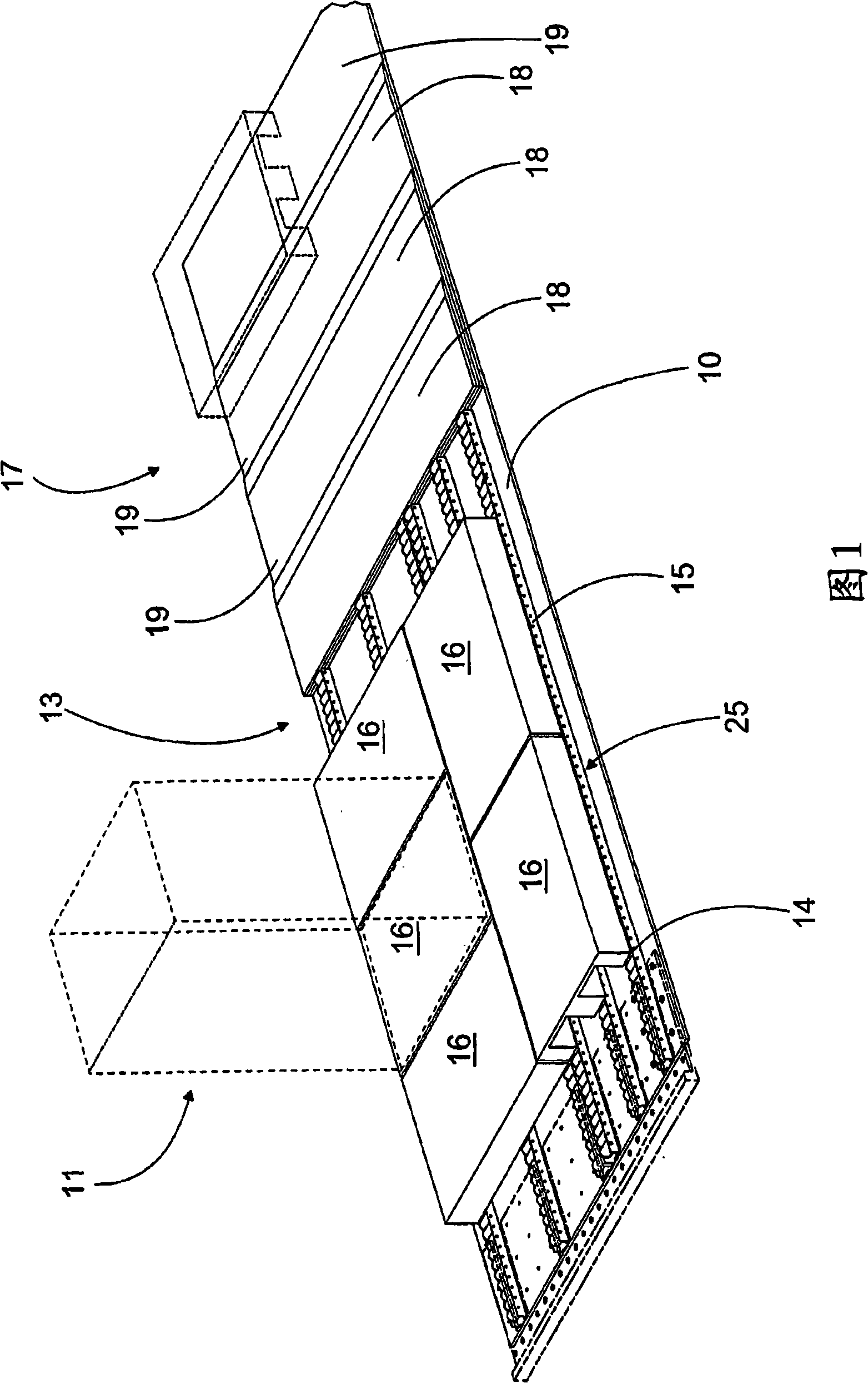 Transfer plate and method for loading a cargo space