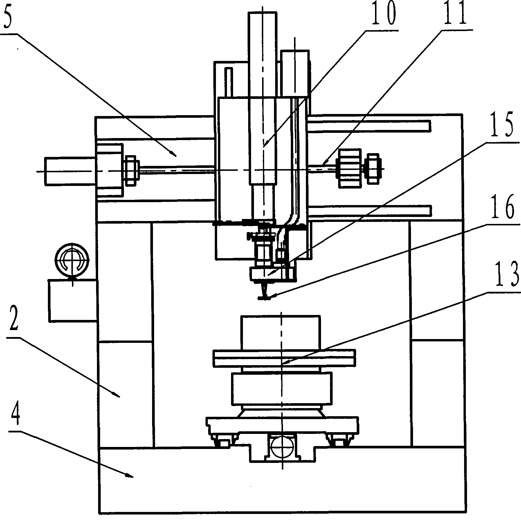 Numerical control polishing machine for optical elements