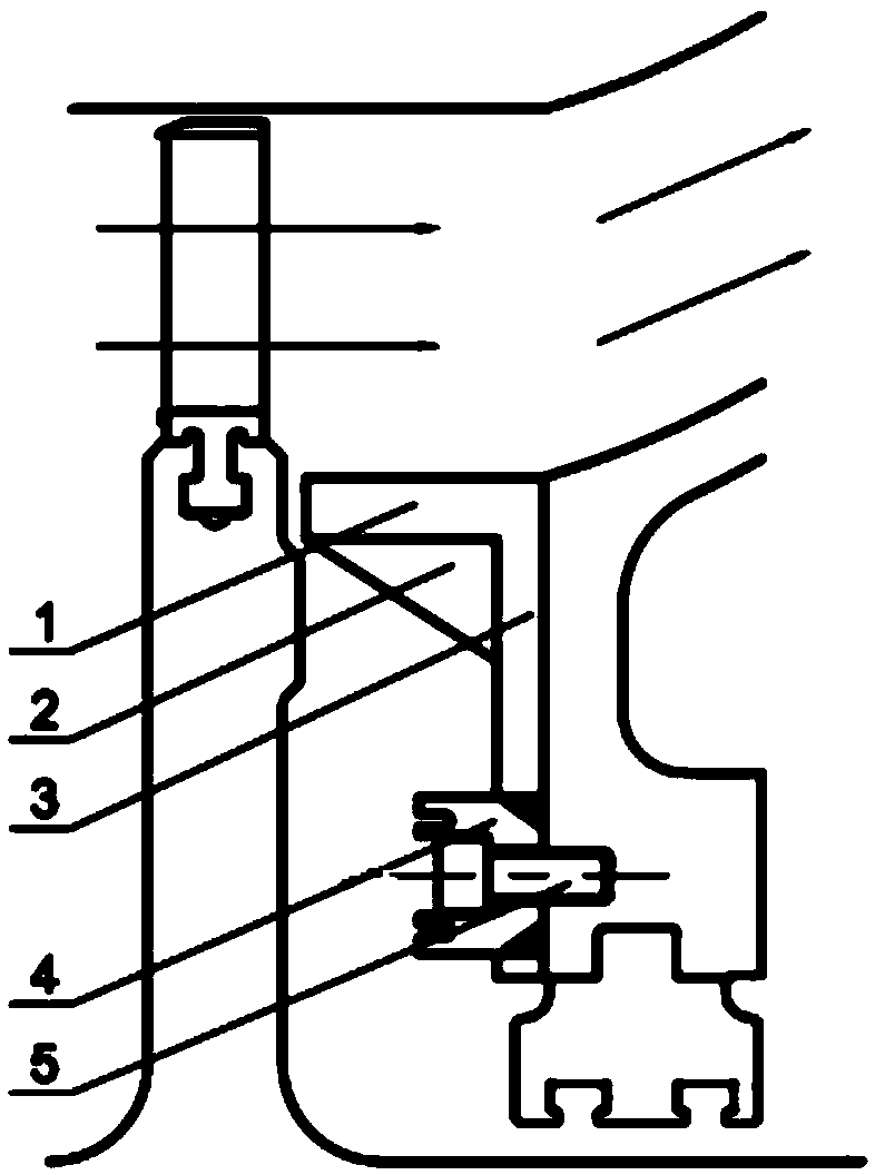 Structure for fixing steam turbine flow guide plate for ship