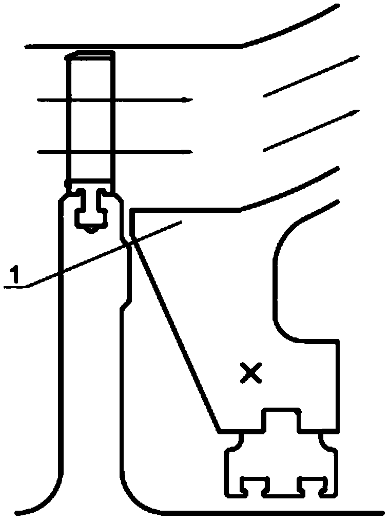 Structure for fixing steam turbine flow guide plate for ship