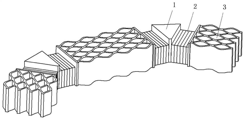 Periodic structure spliced circular ring transducer and splicing method thereof