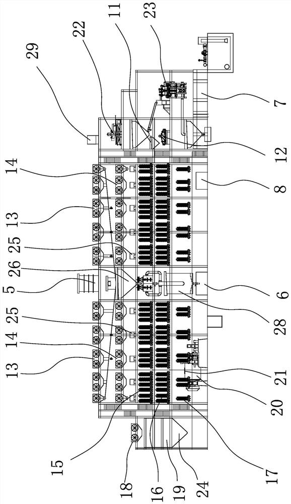 Quartz sand purification process and device applied to glass production