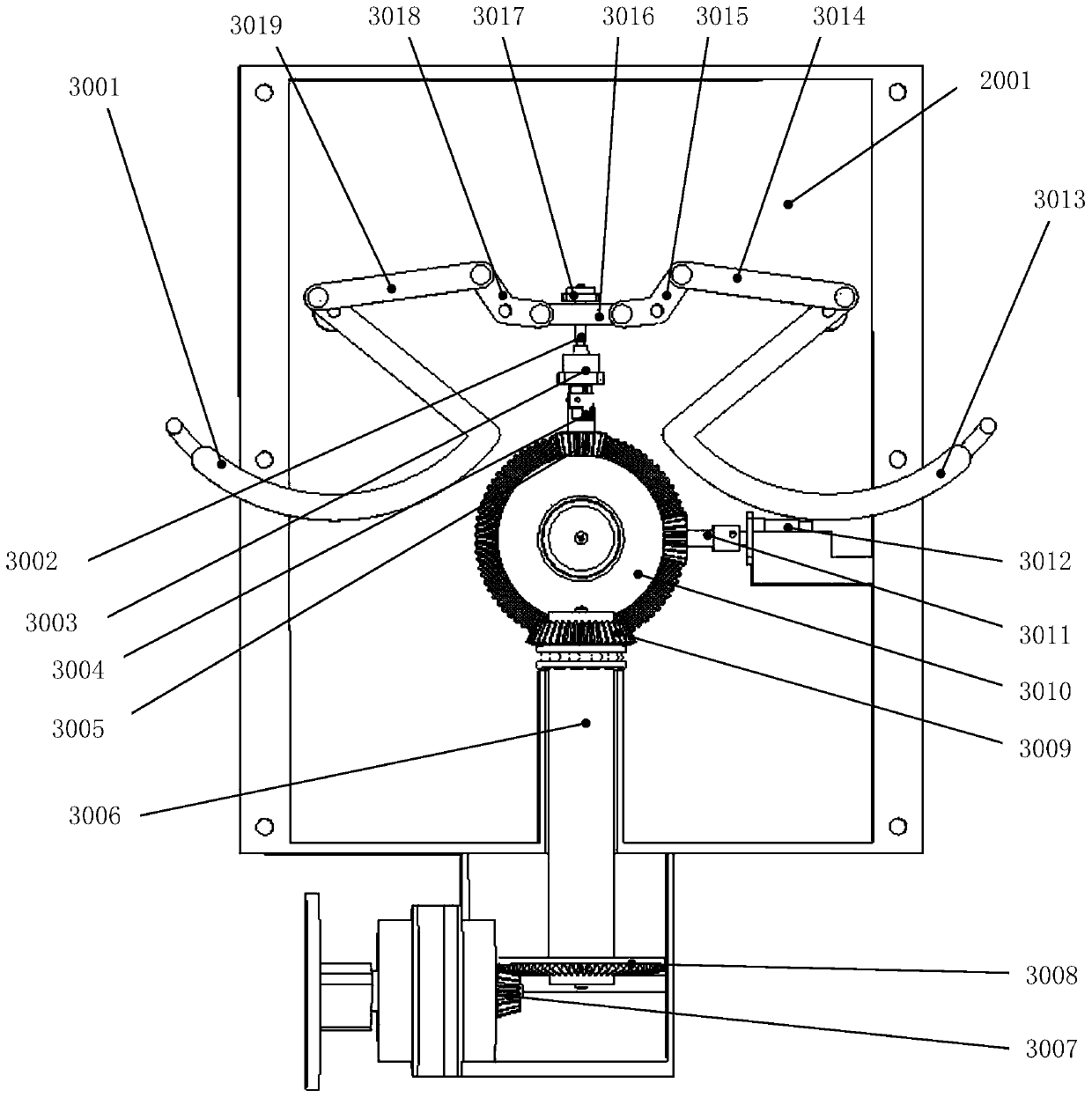 Standing-type lunar surface split type spacesuit auxiliary wearing device