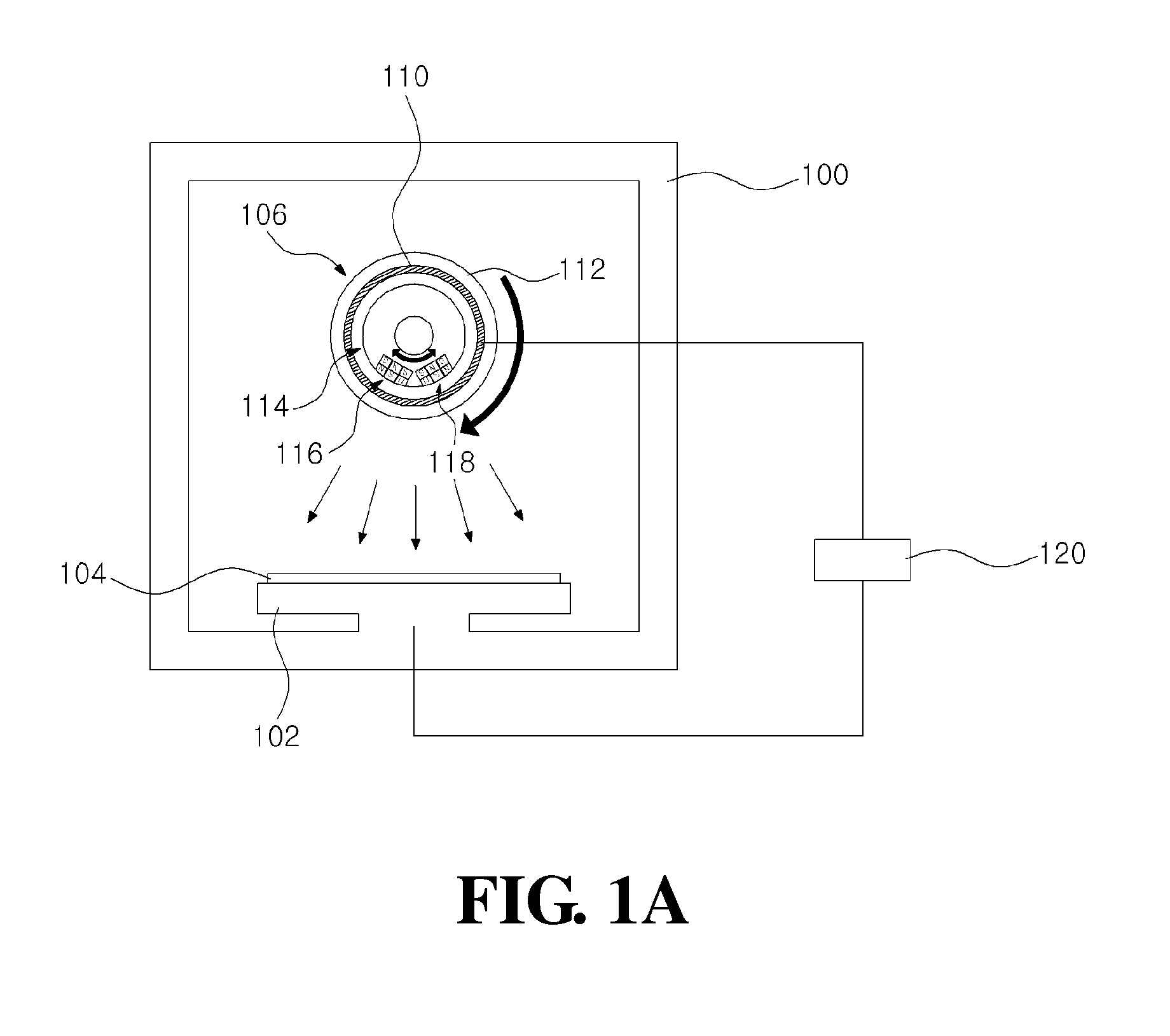 Apparatus and method for sputtering a target using a magnet unit