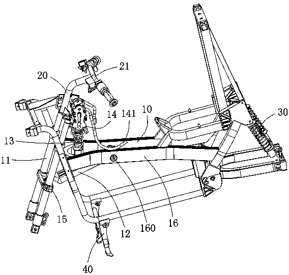 Shock-absorbing device of electrocar