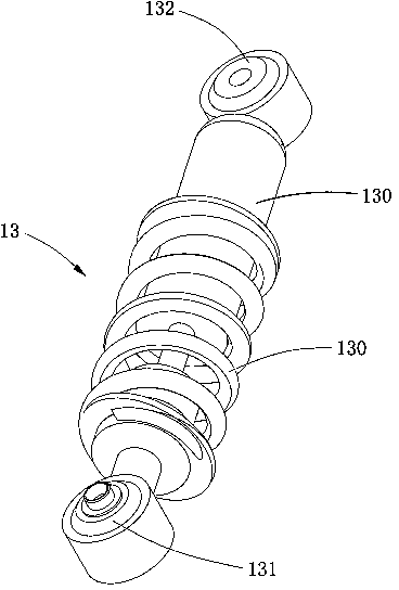 Shock-absorbing device of electrocar