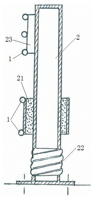 Kinetic energy attenuation device and general classified highway fence using same