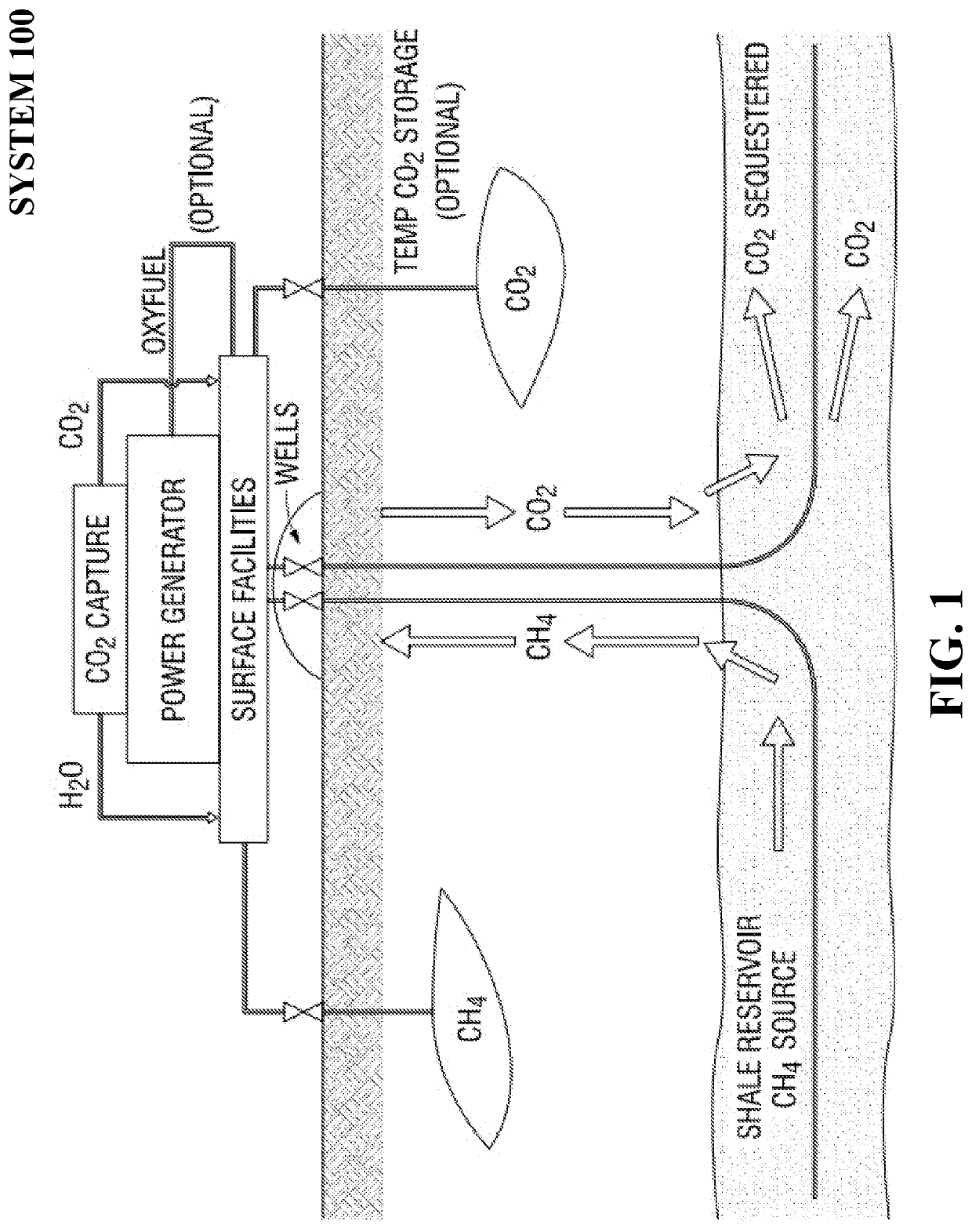 System and method for permanent storage of carbon dioxide in shale reservoirs