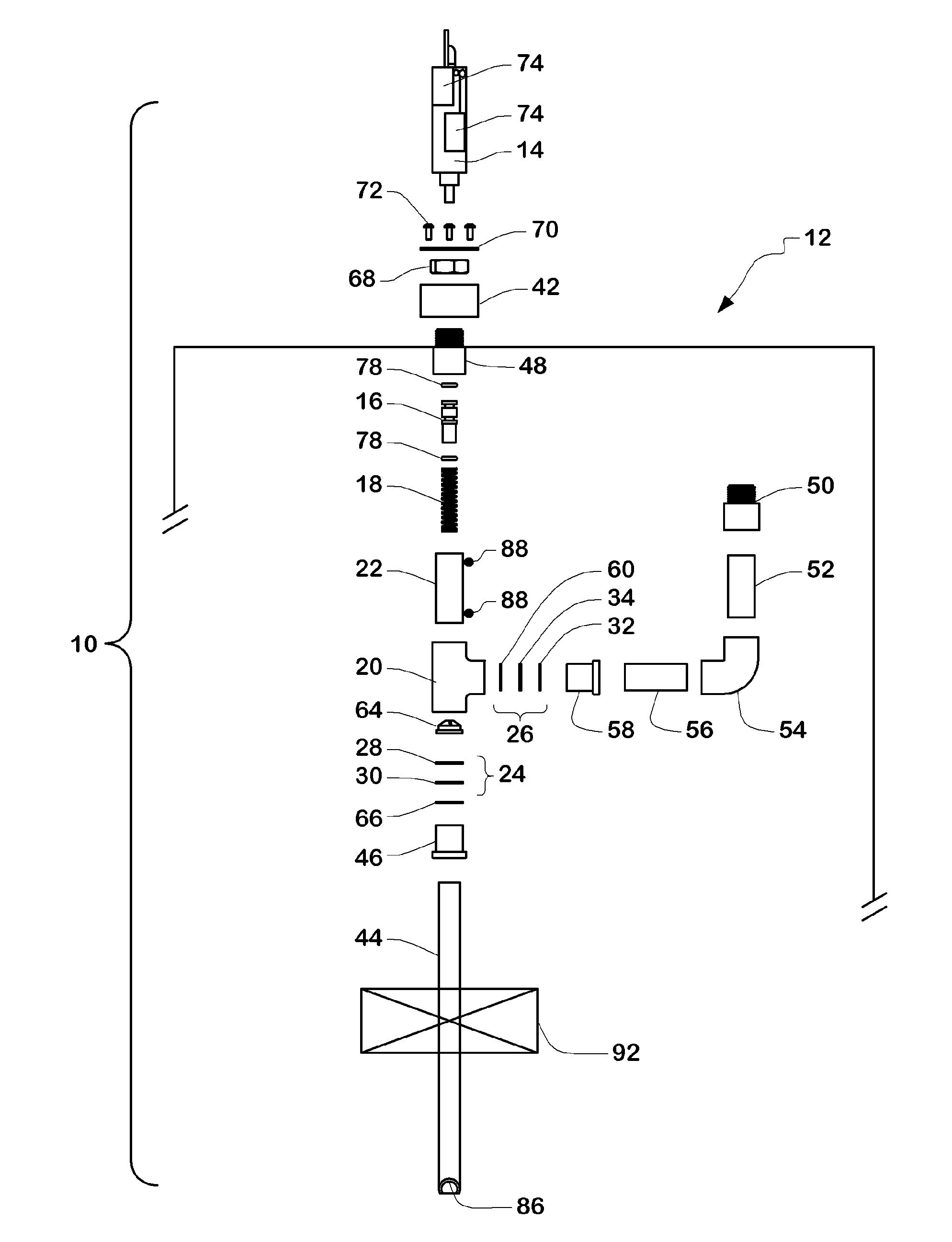 Method and disposable low-cost pump in container for liquid color dispensing