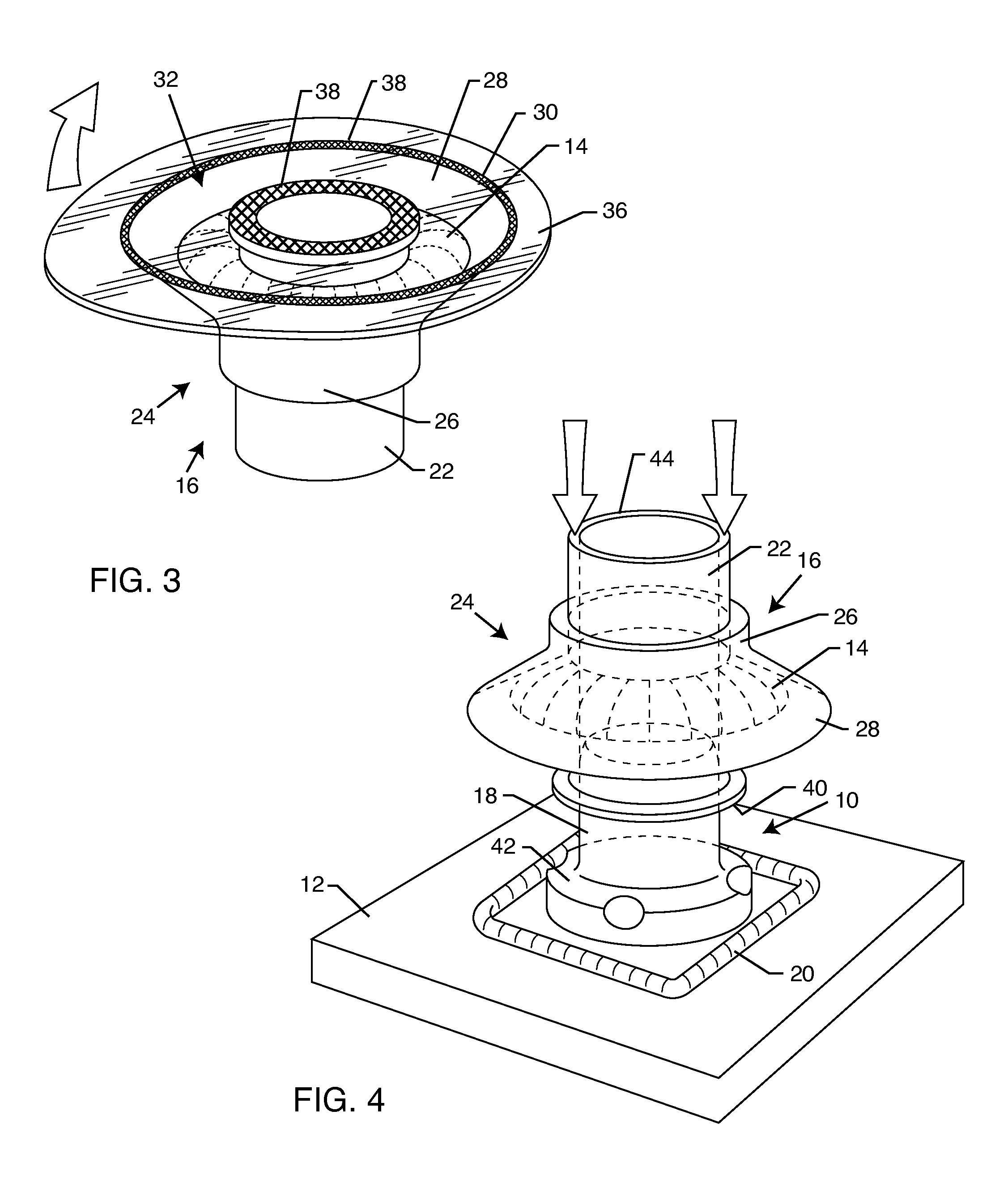 Sealant mold fixture for a dome element