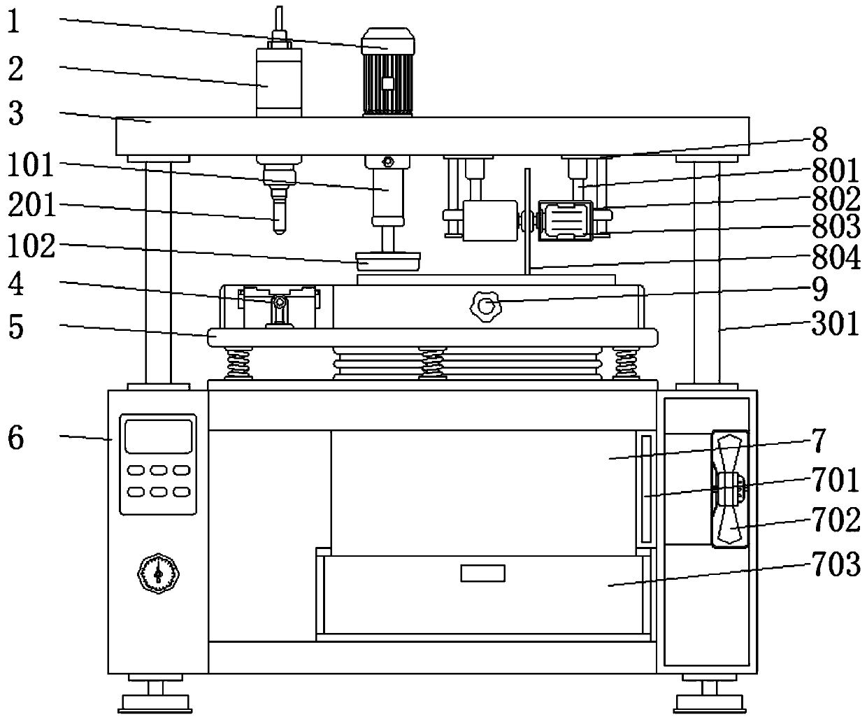 Continuous mold for hardware punching