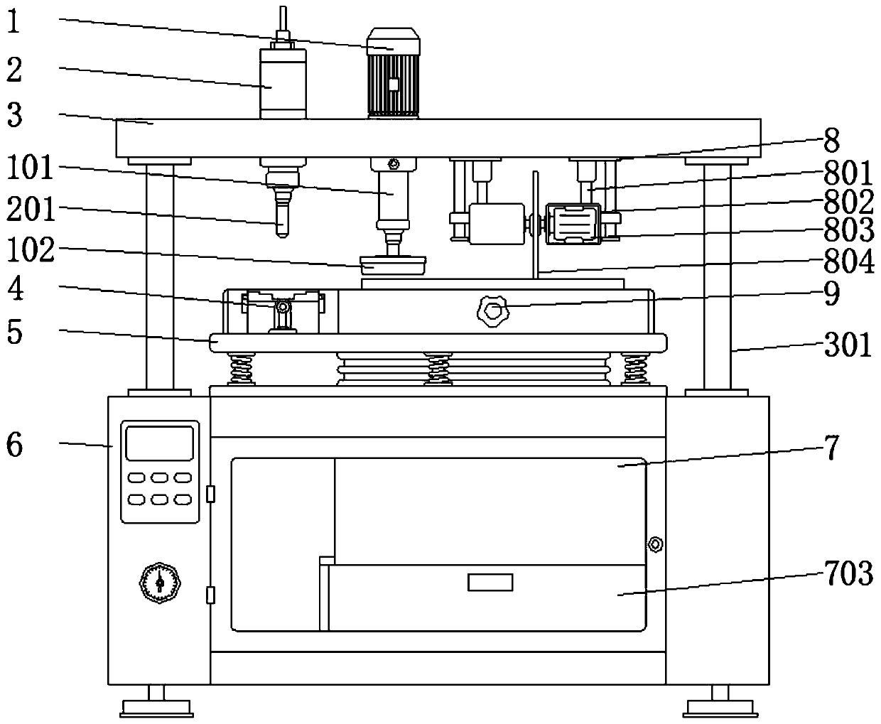 Continuous mold for hardware punching