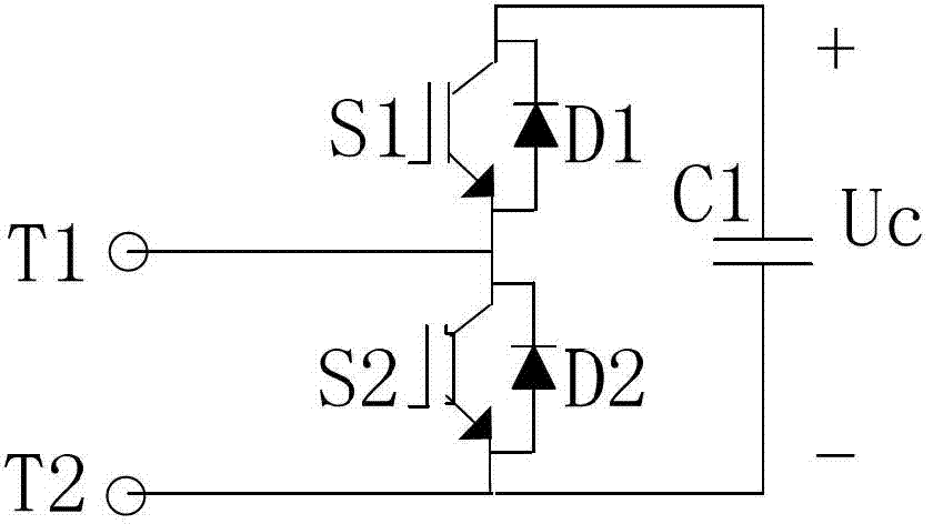 Flexible direct current transmission system for connecting alternating current networks with different voltage classes