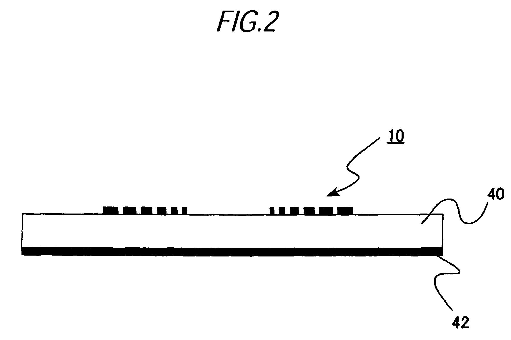 Resonator comprised of a bent conductor line with slits therein and a filter formed therefrom