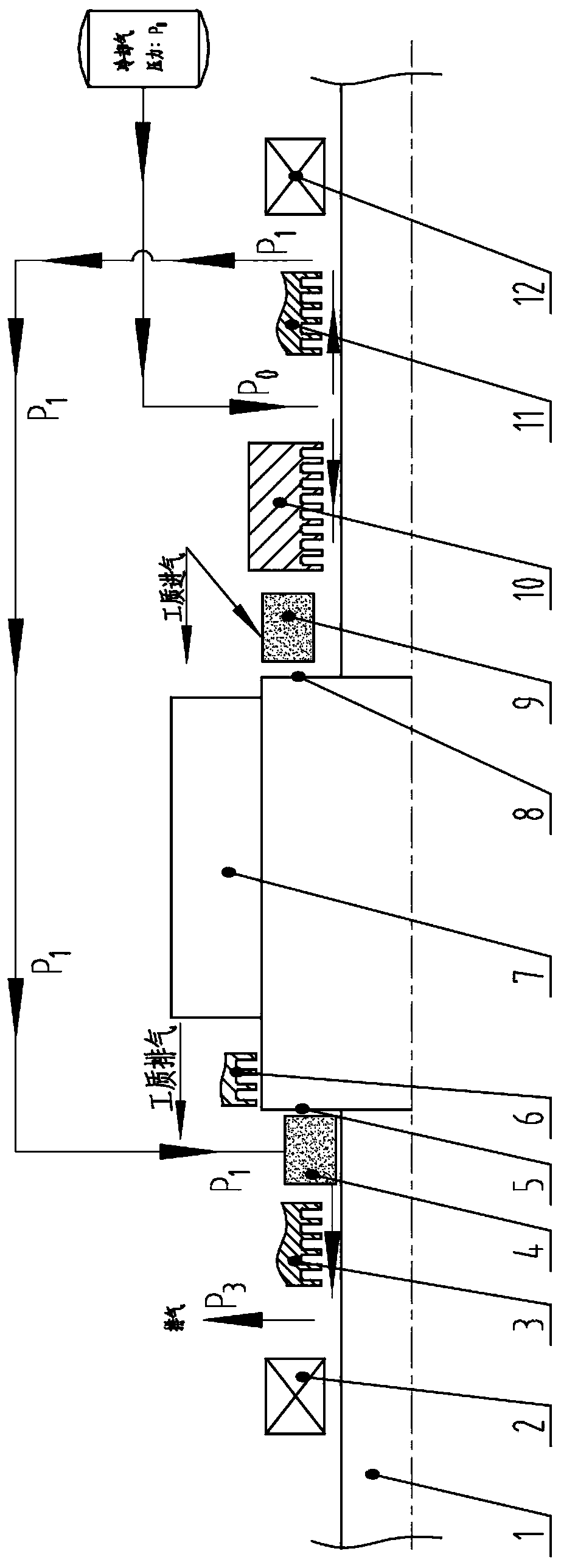 Turbine compressor self-balancing cooling system and method