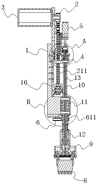 A parallel clamping type large-scale electronic component sticking and inserting operation head and its sticking and inserting method