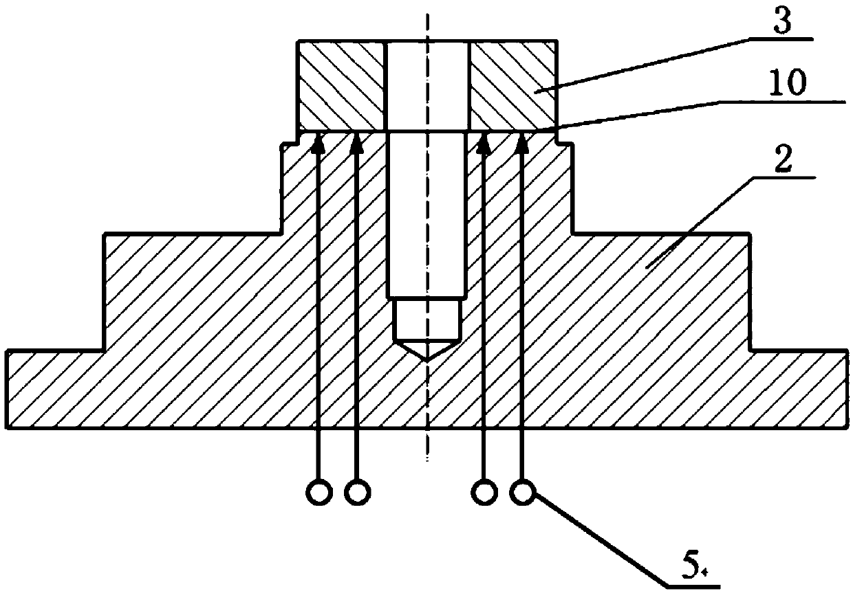 Device and method for measuring real contact area of ​​bolt joint surface