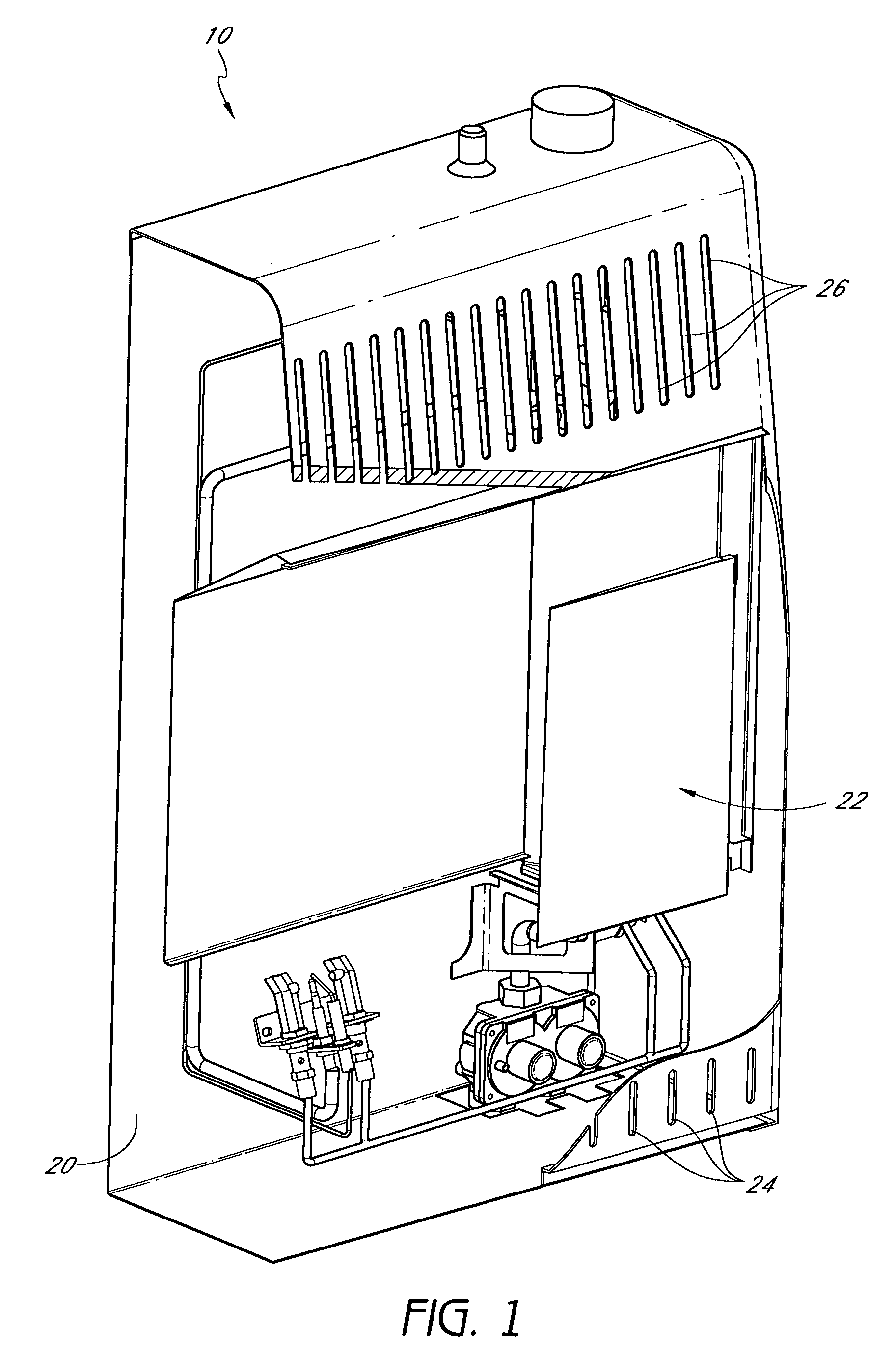 Heater configured to operate with a first or second fuel
