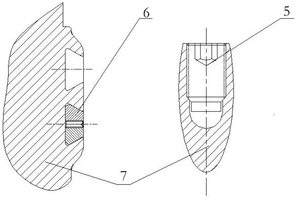 Marine steam turbine rotor field dynamic balance structure