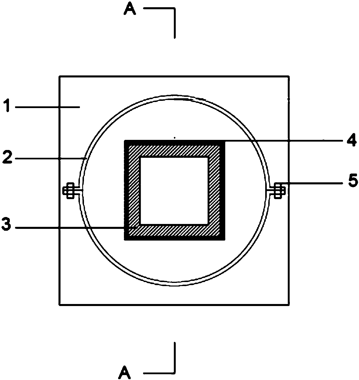 Cement-based material anti-cracking performance quick testing device with round outside and square inside
