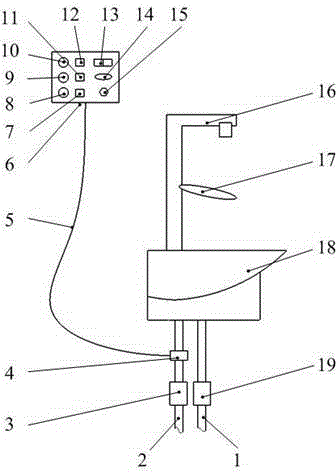 Hot water supply control system for preventing scald injury of underage children