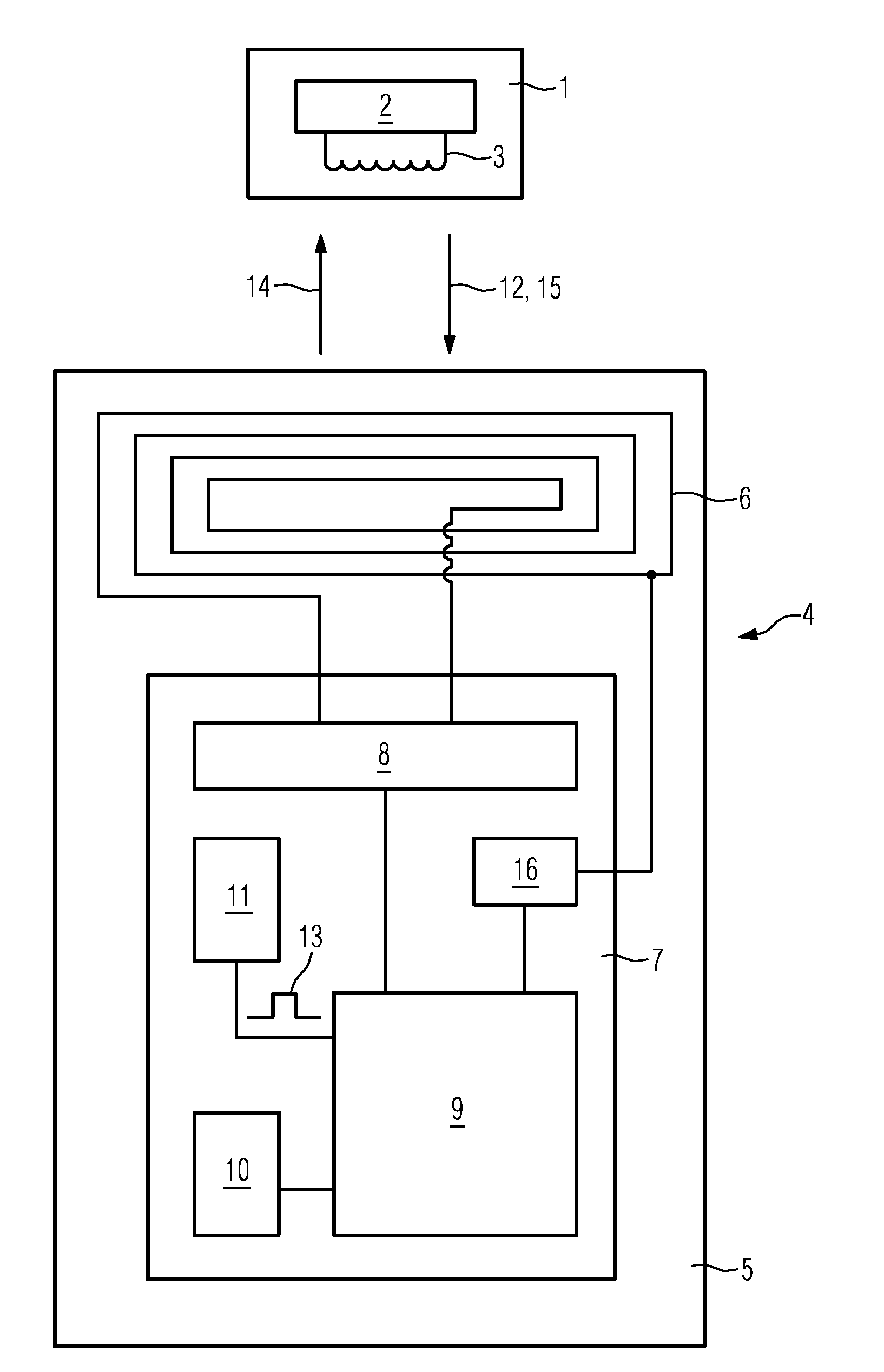 Method of transmitting data, electronic device and transponder