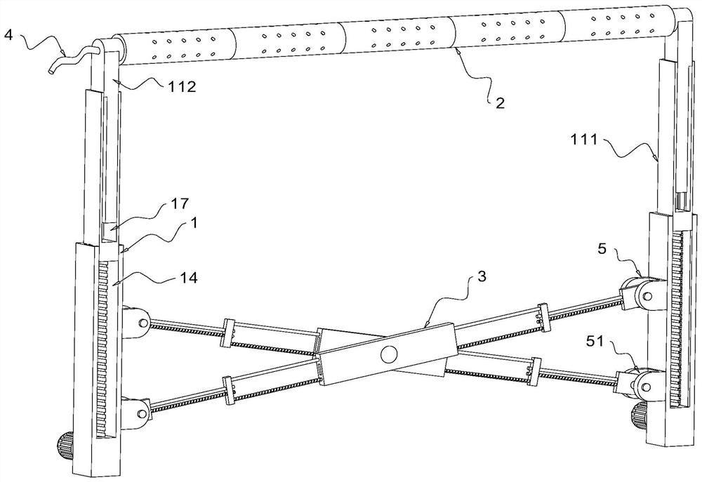 Building interior wall coating mechanism